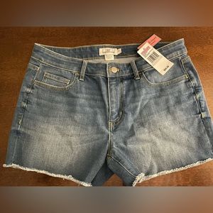 NWT Vineyard Vines indigo raw edge denim shorts, size 27
